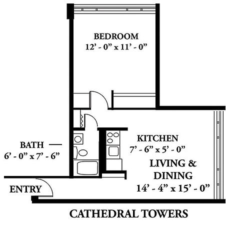 Cathedral Towers sample floorplan