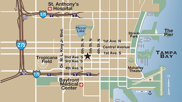 Image showing downtown map of St. Petersurg