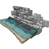 MagnumStone - engineered big block retaining wall system