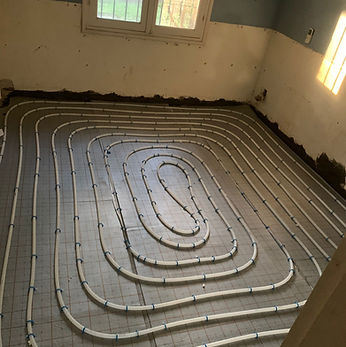 Instalacion de losa radiante casa