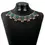 Thumbnail: Vintage Emerald Earrings Ethnic Style Square Tassel Bead Pendant Jewelry Suit