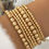Thumbnail: Gold 7pcs/Set Minimalist Plated Beaded Luxury Bracelet Set