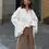Thumbnail: Satin Tie-neck Bell Sleeve Ruffled Tied Shirt