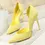 Thumbnail: BIGTREE Shoes Women Pumps Fashion High Heels Shoes Black Pink Yellow Shoes Women