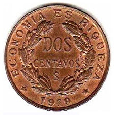 1919 - 2 CENTAVOS A