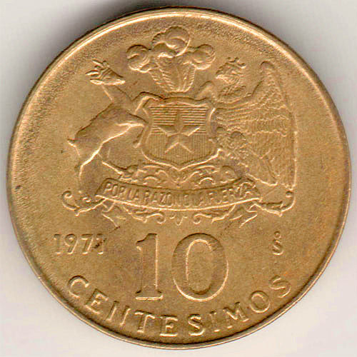 1971 - 10 CENTÉSIMOS DE E°