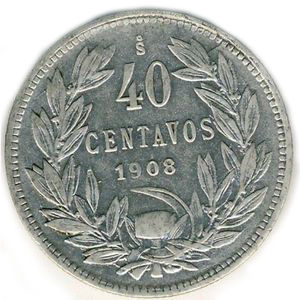 1908 - 40Centavos
