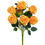 Thumbnail: Dried Touch Artificial Rose Bunch - YELLOW x10 heads