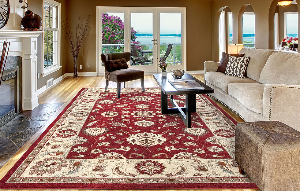 CHESTER COLLECTION OUSHAK 9700 RED AREA RUG