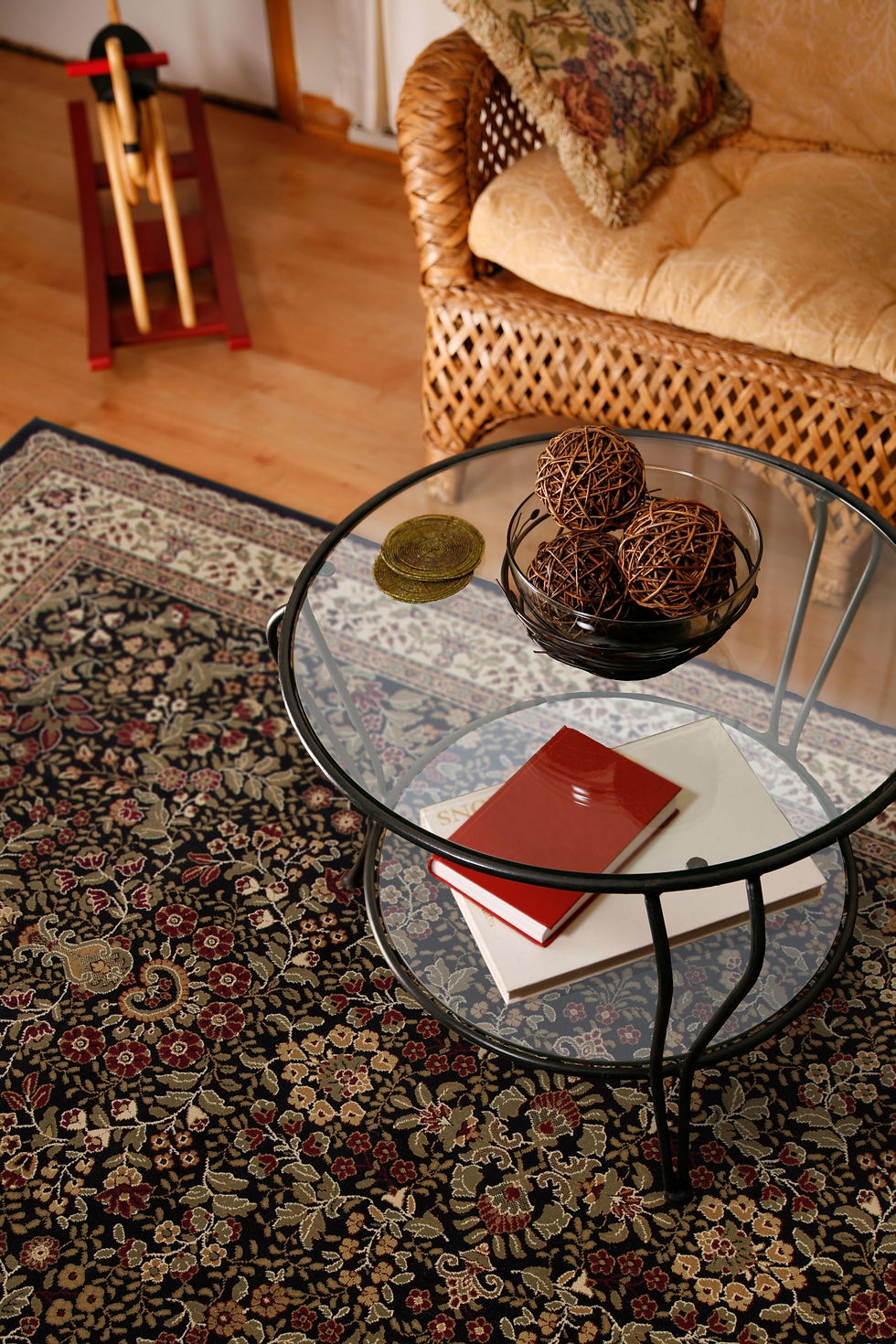 PERSIAN CLASSICS SAROUK 2093 BLACK AREA RUG