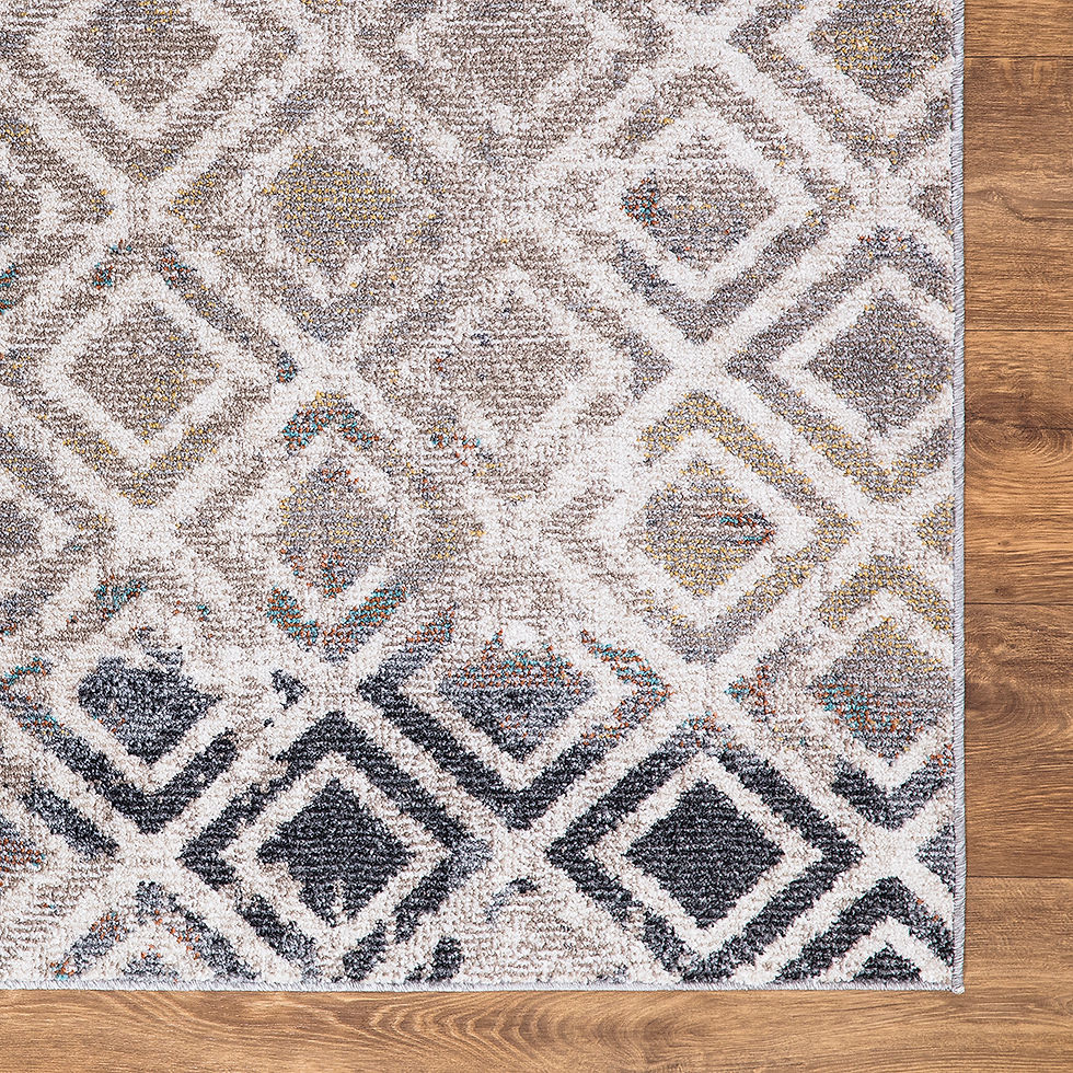 VINTAGE COLLECTION DIAMONDS 7242 BEIGE AREA RUG