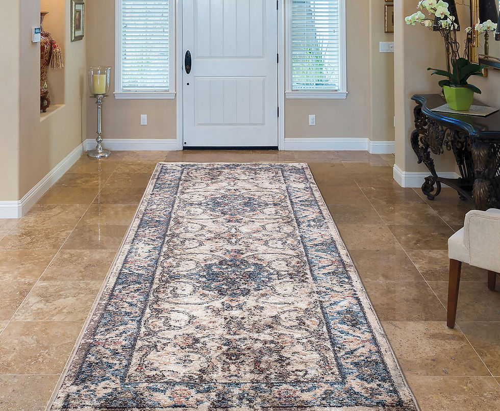 Pandora Verona 8022 Ivory 2'7"X7'7" Pre-Cut Runner