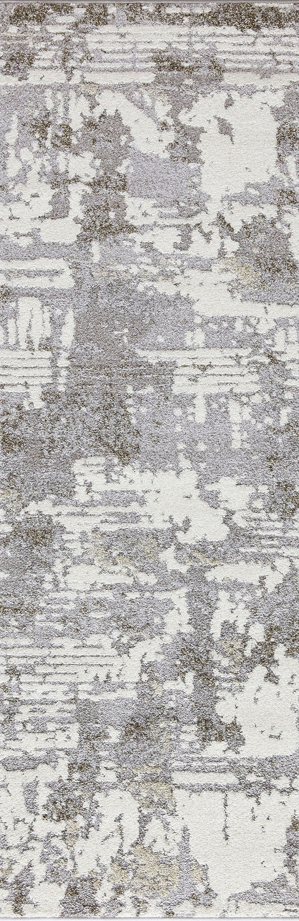 CHARLOTTE COLLECTION AQUA 4845 GRAY 2'3"X7'3" PRE-CUT RUNNER