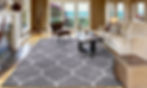 JEFFERSON COLLECTION MOROCCO TRELLIS 6966 GRAY AREA RUG