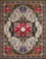 EDEN COLLECTION OASIS MEDALLION 9663 BLACK AREA RUG