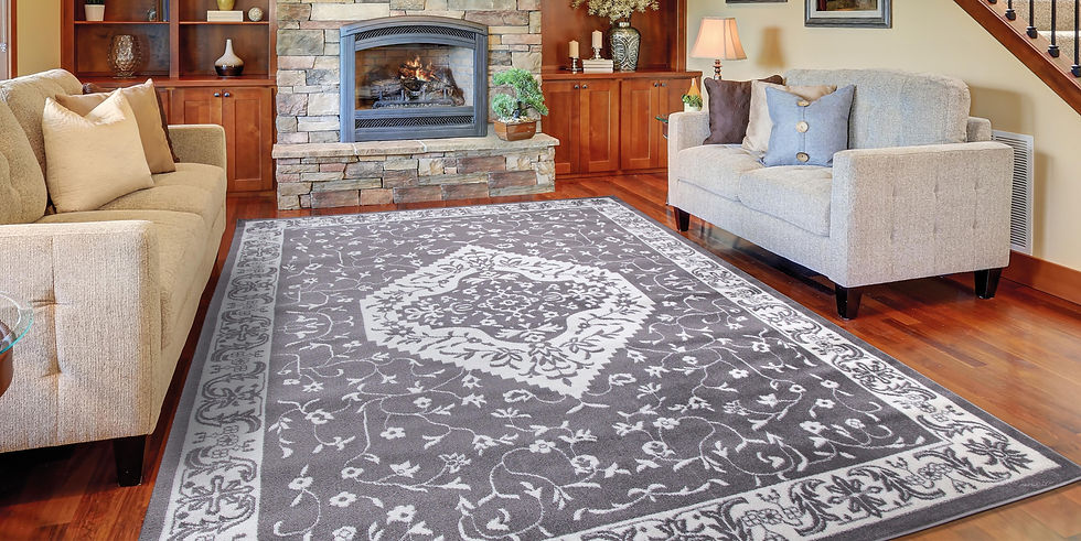 JEFFERSON COLLECTION PEARL HERIZ 6926 GRAY AREA RUG