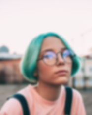 Girl with Blue Hair