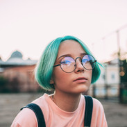 Girl with Blue Hair