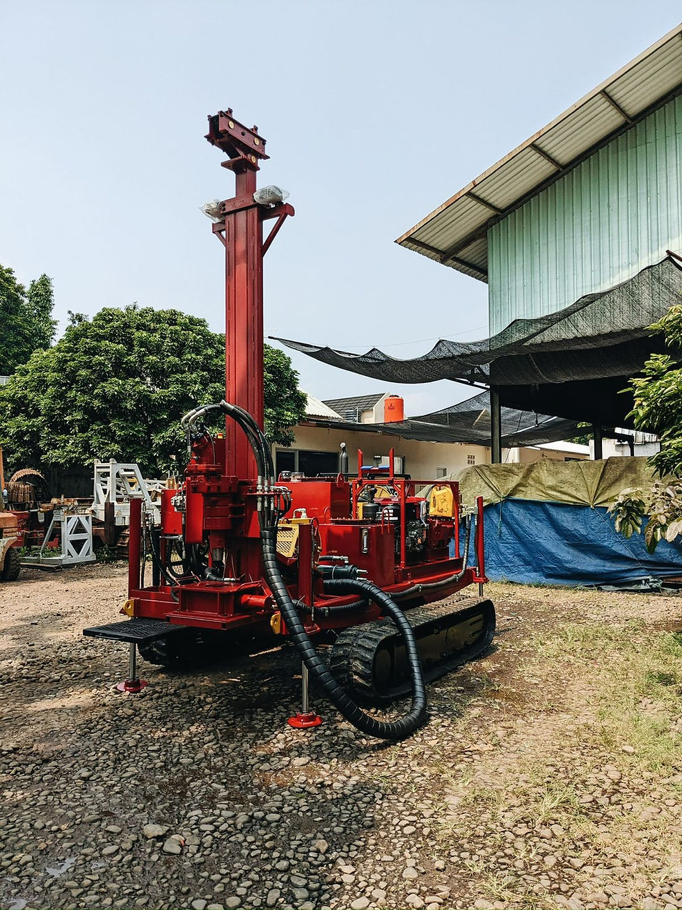 Mountains, tropical rainforest, islands, steep terrain and exploration licences without established roads can make conventional drilling equipment difficult, expensive or sometimes impossible to mobilise.