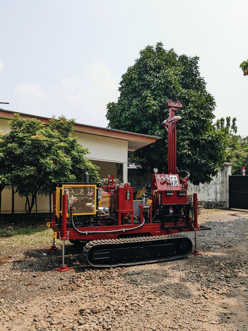 CED100 diamond drill rig operating on gold exploration project in Mali West Africa
