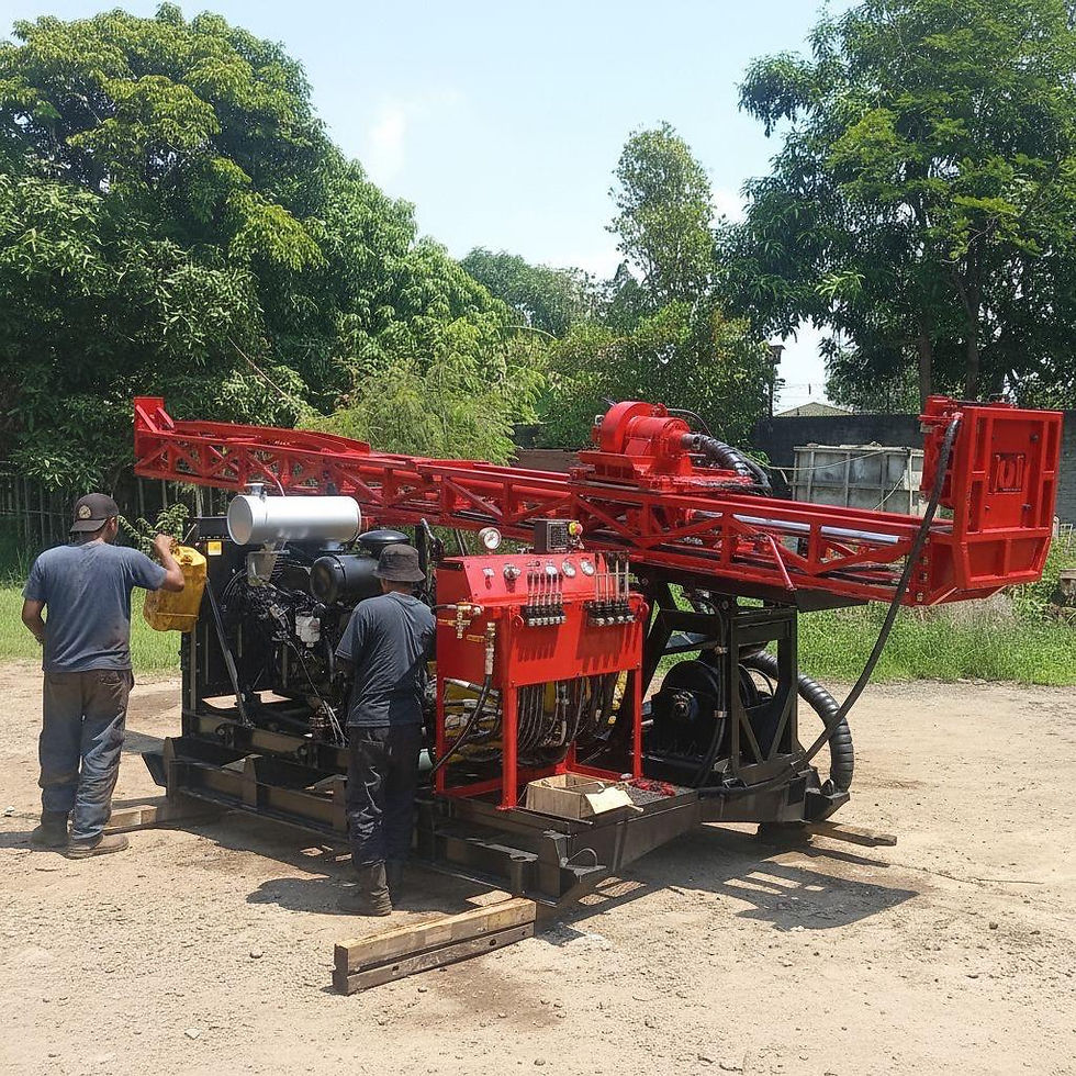 CED750 man portable heli portable diamond drill rig broken into sections for remote mobilisation
