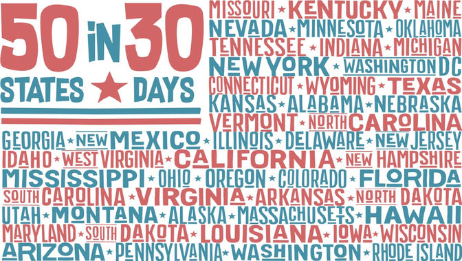 50in30 has officially BEGUN!