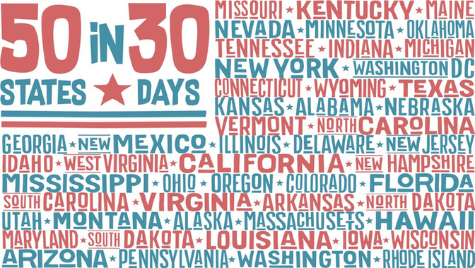 50in30 has officially BEGUN!