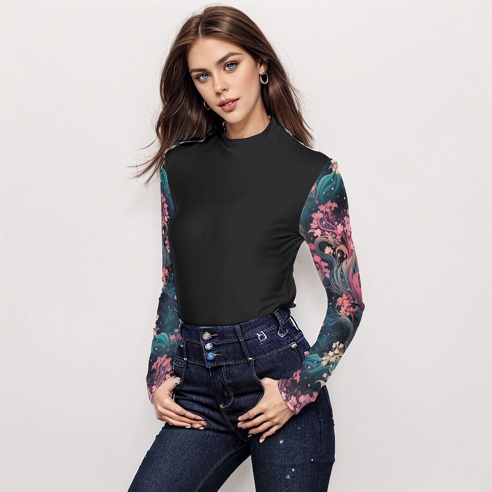 Thumbnail: "Sleeved Up" Turtleneck Top