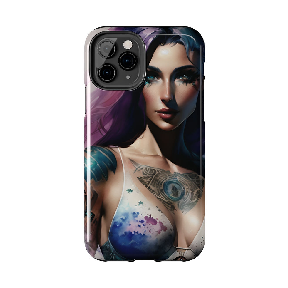 Thumbnail: "Mural Lady" Tough Phone Cases