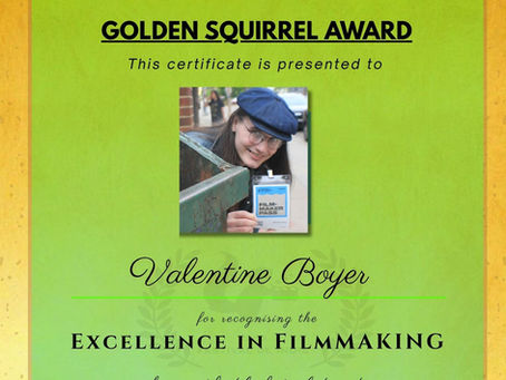 Valentine Boyer won Golden Squirrel Awards !!! Congratulations !!!