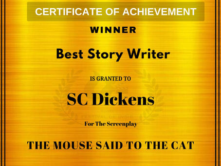 SC Dickens won Best Story Writer Award !!! Congratulations !!!