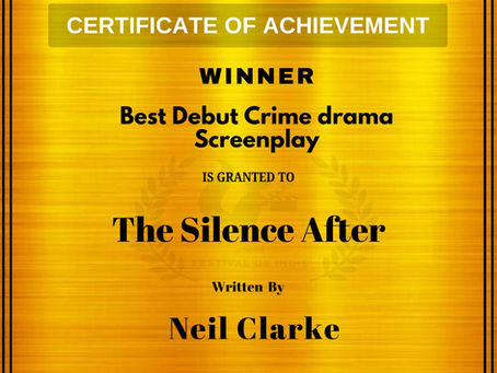 The Silence After Won Best Debut Crime Drama Screenplay Award !!! Congratulations !!!