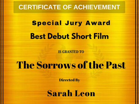 The Sorrows of the Past won 3 Major Awards !!! CONGRATULATIONS !