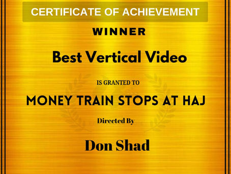 Money Train Stops at HAJ won 12 Major Awards !!! Congratulations !!!
