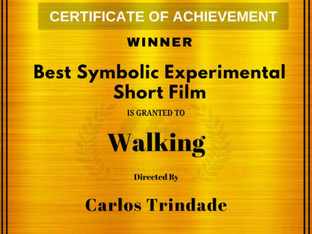 Walking won Best Symbolic Experimental Short Film Award !!! Congratulations !!!
