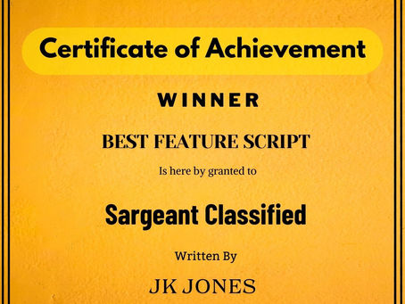 January Third Week Winners !!! Sargeant Classified Bagged Best Feature Script Awards !!! Congratulation !!!