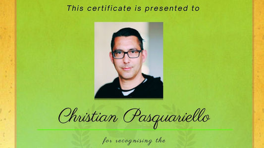 Christian Pasquariello  won Golden Squirrel Awards !!! Congratulations !!!