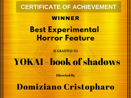 YOKAI - book of shadows Won Best Experimental Horror Feature Film Award !!!