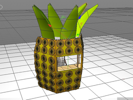 "Arco Piña" Diseño de escenario para Pineaple Pool Party