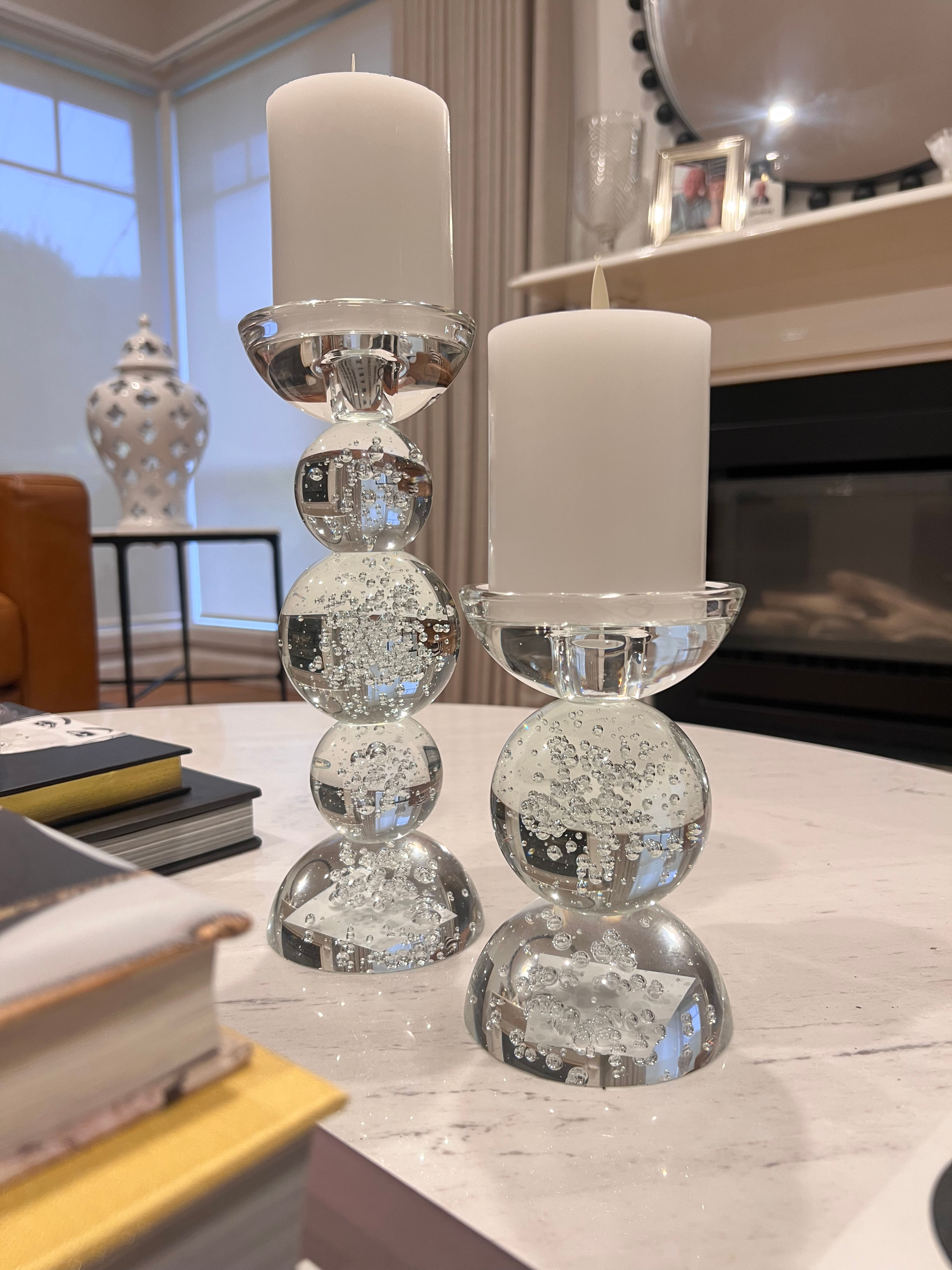 Glass Ball Candle Holder - 2 sizes