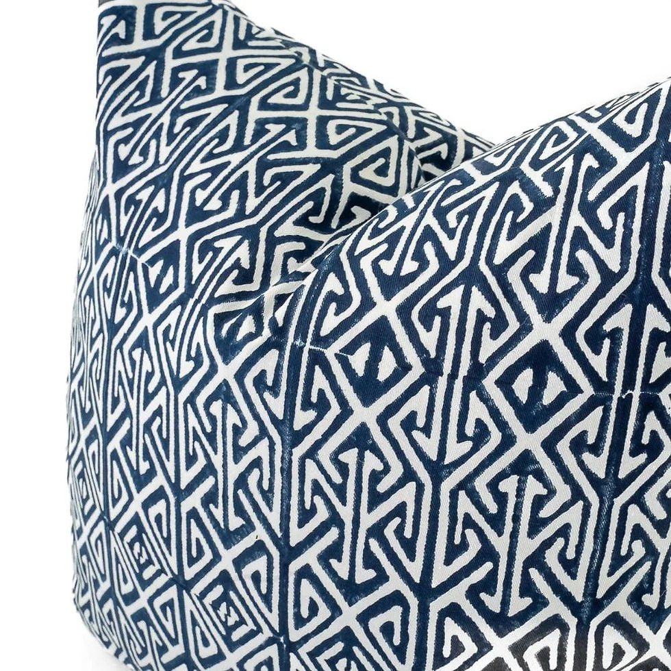 Thumbnail: Arrow Print Navy Lounge Cushion 55 x 55cm