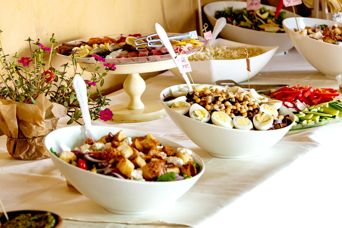 Arranged Food and Objects