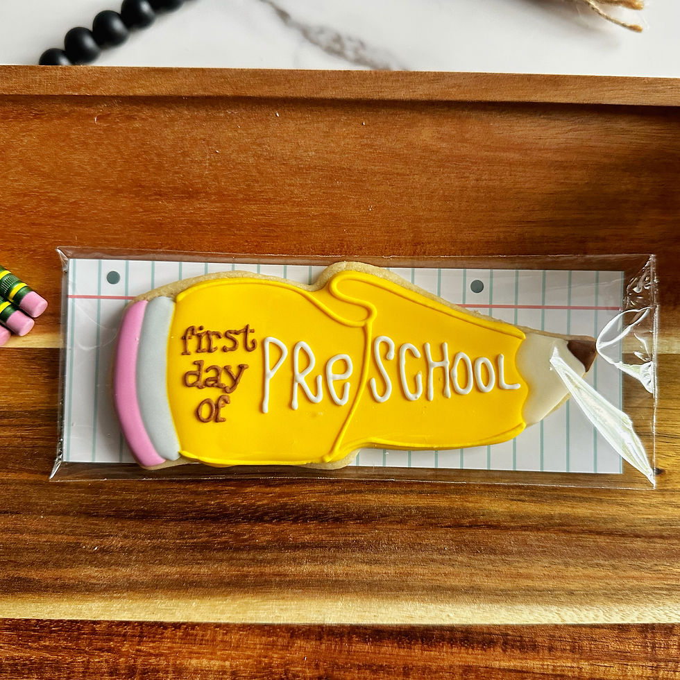 Pencil Pusher Cookie - Pre School