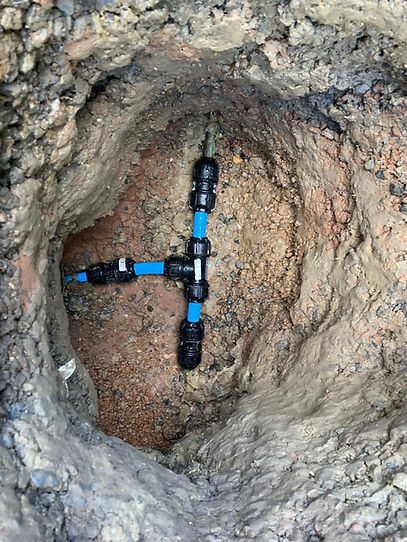 Water pipe in the ground