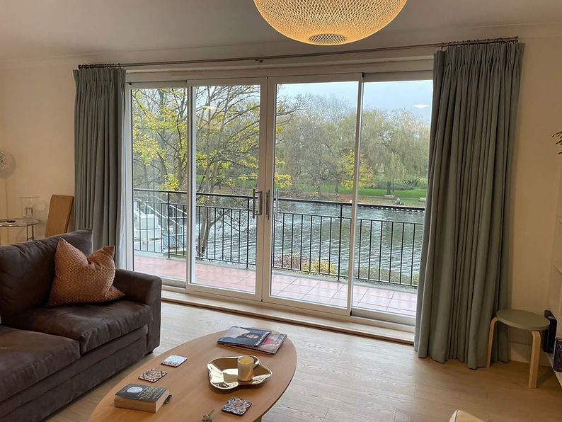 Four pane patio doors