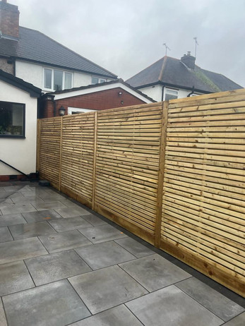 contemporary fencing installed