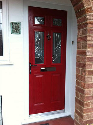 red composite door