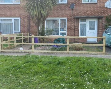 Fence outside family home