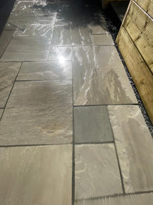 newly installed patio