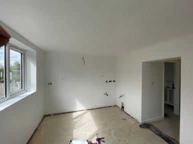 plasterboard installation in a property